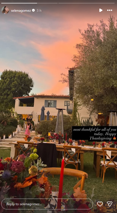 Selena Gomez cozies up with Benny Blanco for Thanksgiving