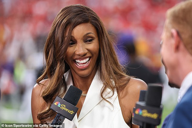NBC's Maria Taylor before a game between the Baltimore Ravens and Kansas City Chiefs