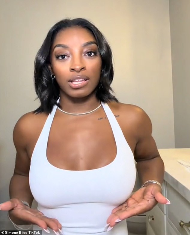 Simone Biles has followed in Kylie Jenner's footsteps by revealing all of the details of her recent boob job, including the exact size she went for