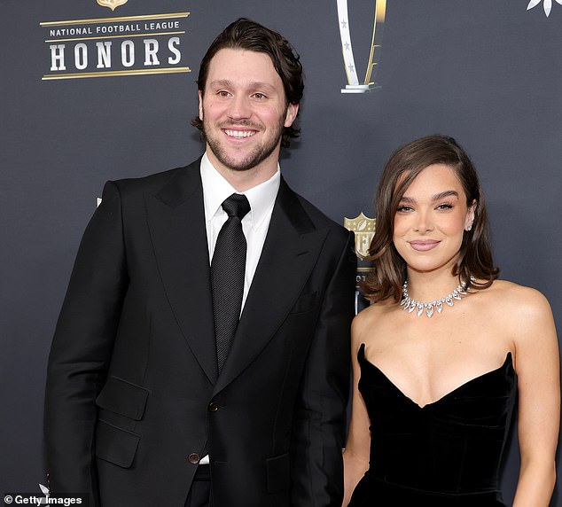 Allen pictured with wife, Hollywood actress Hailee Steinfeld, in New Orleans in February