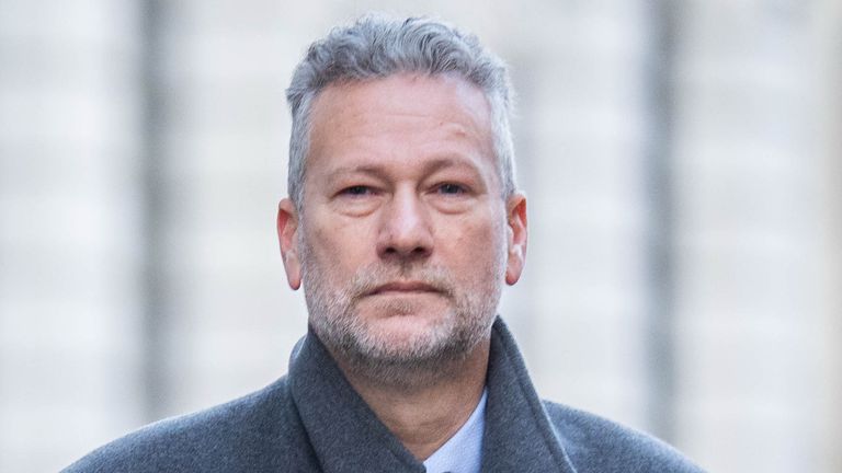 Nathan Gill arrives at the Old Bailey. Pic: PA