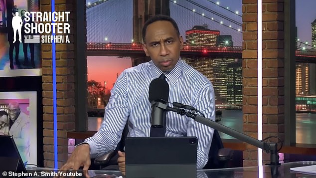 Stephen A. Smith criticized Michelle Obama for claiming that America has 'a lot of growing up to do' before it could elect a woman as president