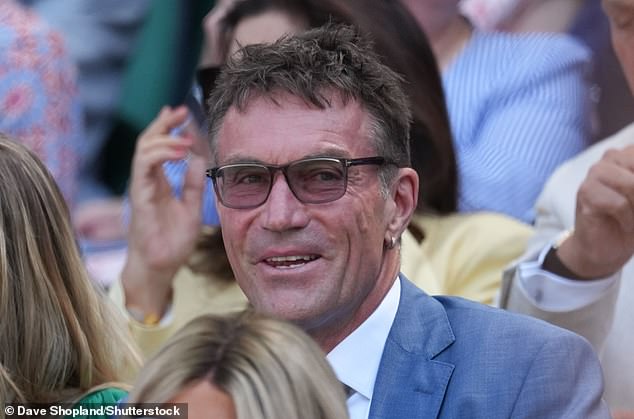 Cash (pictured at Wimbledon this year) returned to the All England Club in a trip that marked 38 years since he won the famous Grand Slam singles title