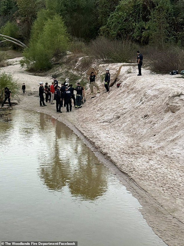 The pre-teen's father immediately responded to the sand hole's collapse and cleared enough sand from around his daughter's head to allow her to breathe
