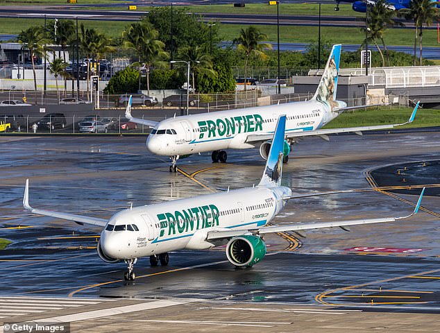 Frontier re-screened all of the flight's passengers to try to determine who had caused the delay