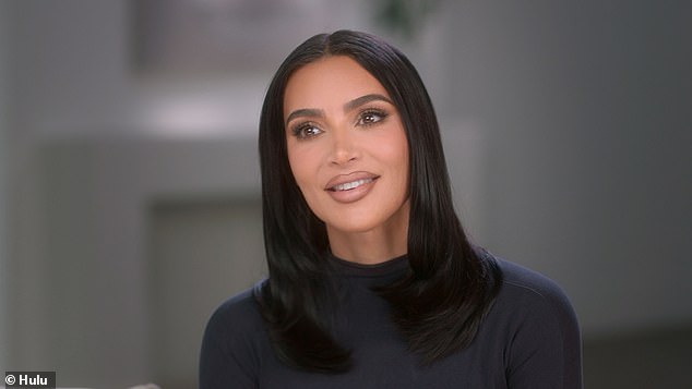 Women with smooth, shiny hair are judged as being younger, healthier and more attractive. Pictured: Kim Kardashian