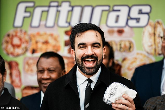 Zohran Mamdani (pictured at a campaign event on Thursday, who loves cricket and Arsenal football club but is rather less keen on Israel and billionaires, is well ahead in the race for New York City mayor