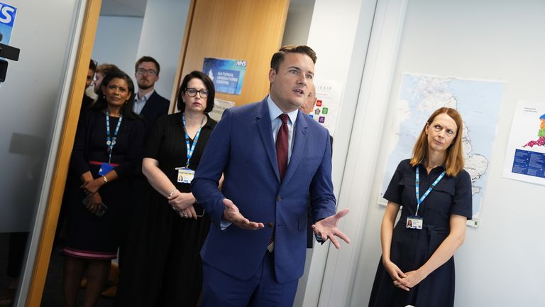 Health Secretary Wes Streeting has criticised the BMA for striking again. File pic: PA 