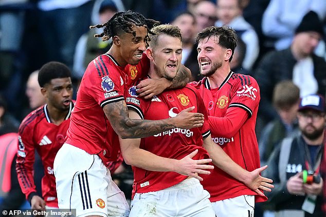 Matthijs de Ligt salvaged a last-gasp point for Manchester United in a barnstorming clash