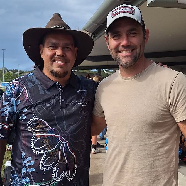 Former Brisbane and Hawthorn star Rhan Hooper (left with NRL great Cameron Smith) has tragically ¿lost everything¿ in a devastating house fire last week