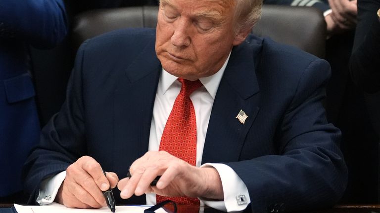 The bill will see the federal government funded until 30 January. Pic: AP 