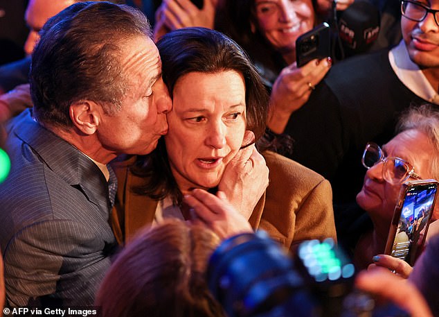 This was another one of the pictures that drew attention on X. Glavin and a Cuomo campaign spokesperson flew into a rage when the Daily Mail asked about it