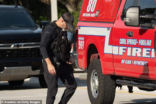 Emergency crews sprang into action when a small turboprop plane crashed in a gated community in Florida on Monday