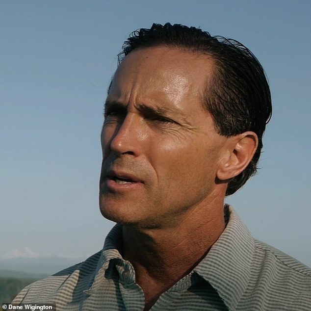 Dane Wigington (Pictured) is a geoengineering researcher who has claimed the US military is leading a program that spreads toxins throughout the atmosphere
