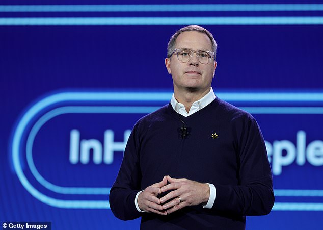 Walmart's CEO Doug McMillon (pictured) is set to step down from his role next year