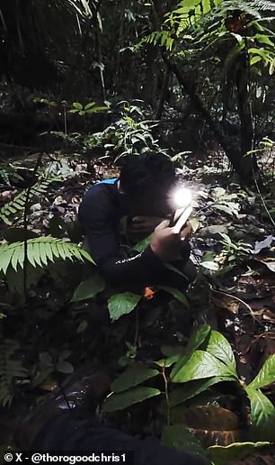 The researchers had trekked day and night to try and find one of the world's rarest flowers