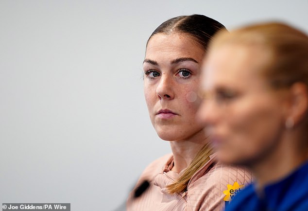 Mary Earps alongside manager Sarina Wiegman. Earps says she still has respect for the England head coach, despite their relationship breakdown