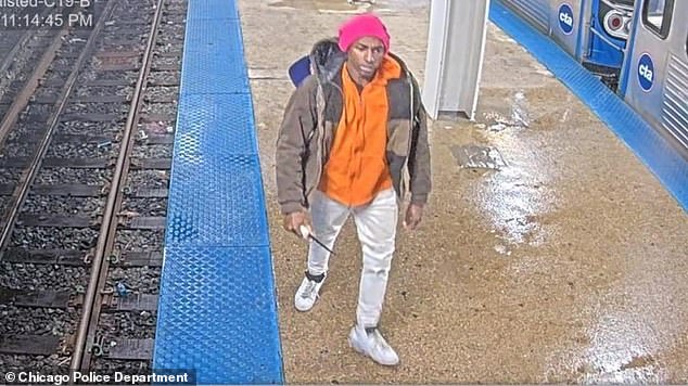 Chicago police are searching for a suspect they say stabbed a woman at a train station over the weekend