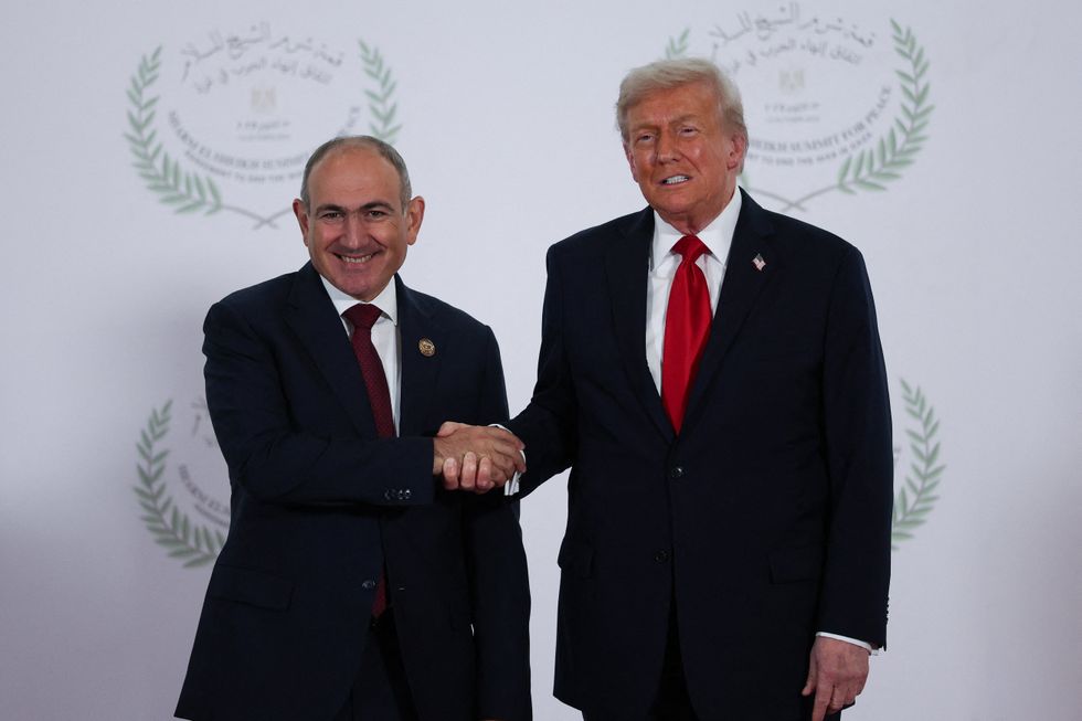Armenian Prime Minister Nikol Pashinyan with Donald Trump\u200b