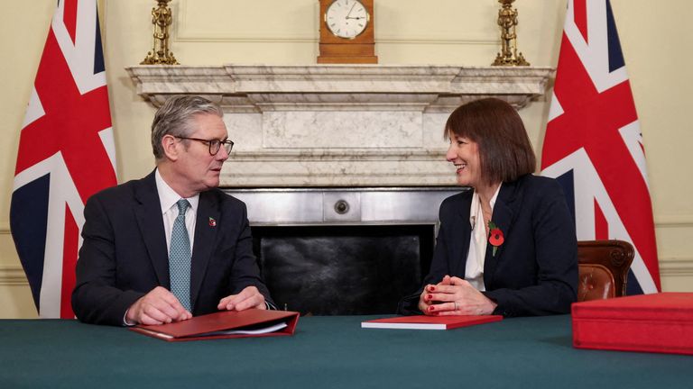 A U-turn over benefits cuts left Sir Keir and Rachel Reeves around a £3bn black hole. Pic: Reuters