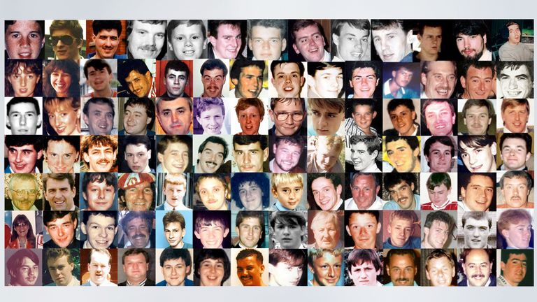 The victims of the Hillsborough disaster