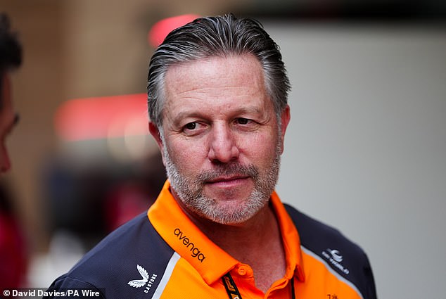 McLaren team boss Zak Brown (pictured) has come under fire for his treatment of Piastri - and been accused of favouring Lando Norris by angry fans