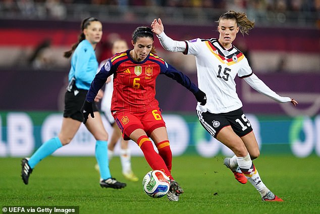 Spain were preparing for the second leg of their Uefa Women's Nations League final against Germany on Tuesday, after the midfielder played 77 minutes of last Friday's goalless draw