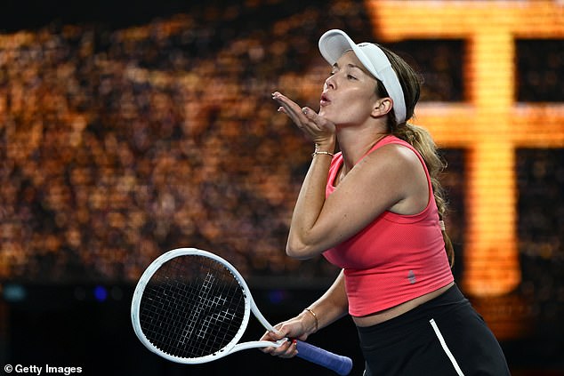 Collins beat local hope Destanee Aiava and fired back at the crowd for booing her after the match