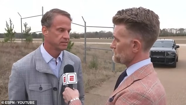 He spoke to ESPN's Marty Smith in Oxford, MS before boarding a private jet to Baton Rouge