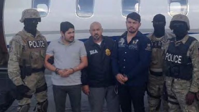 Two of the nephews affected by the sanctions in November 2015 while detained by Haitian police. Pic: Reuters