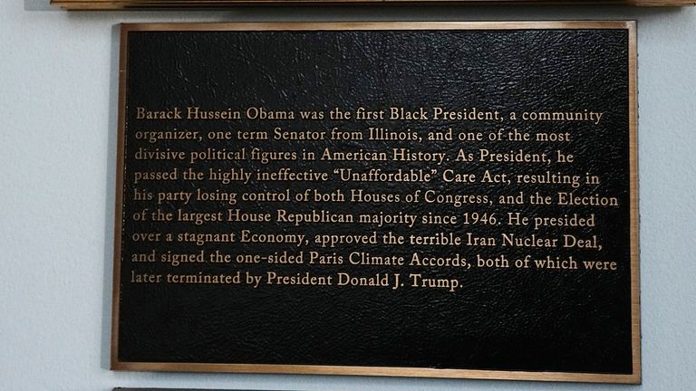 Obama's says he presided over a 'stagnant economy'. Pic: Reuters