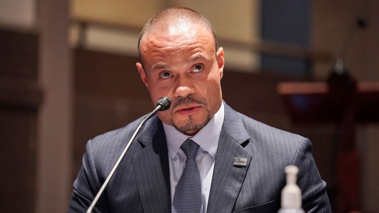 Mr Bongino at a hearing on proposed changes to police practices and accountability on Capitol Hill in 2020. Pic: AP