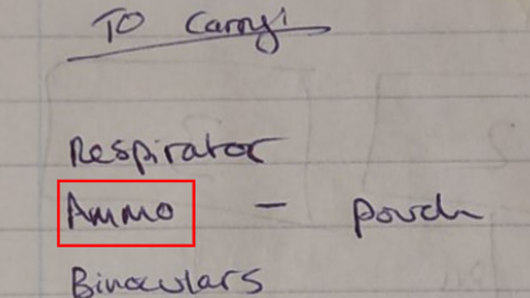 A list prepared by Lewin. Pic: West Midlands Police