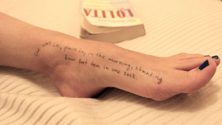 The writing appears to be quoting the opening paragraph of the book Lolita. Pic: @OversightDems