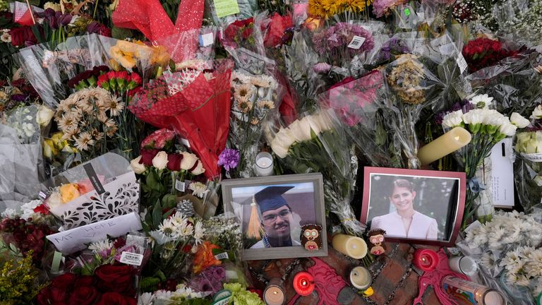 Brown University shooting victims Mukhammad Aziz Umurzokov and Ella Cook. Pic: AP