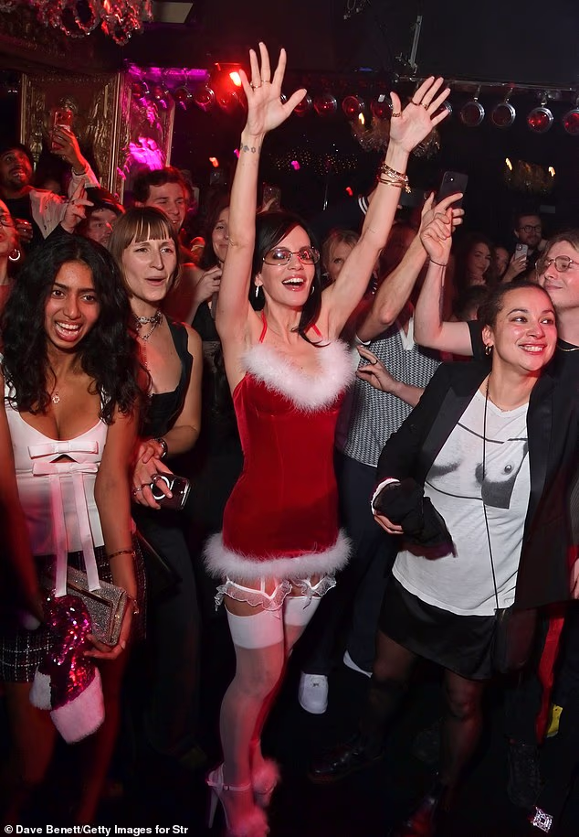 Lily didn't hesitate to let loose at the festive party, as she mingled with a host of famous faces including pop star Olivia Rodrigo