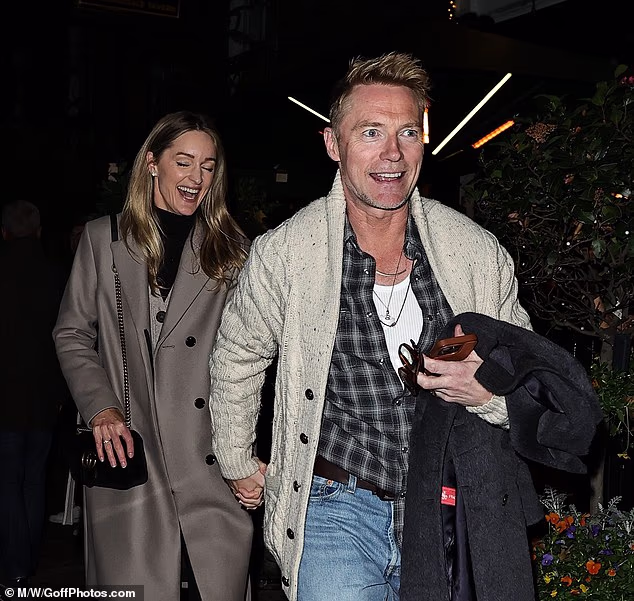 Elsewhere Ronan Keating, 48, and his wife Storm, 44, were seen stepping out hand-in-hand