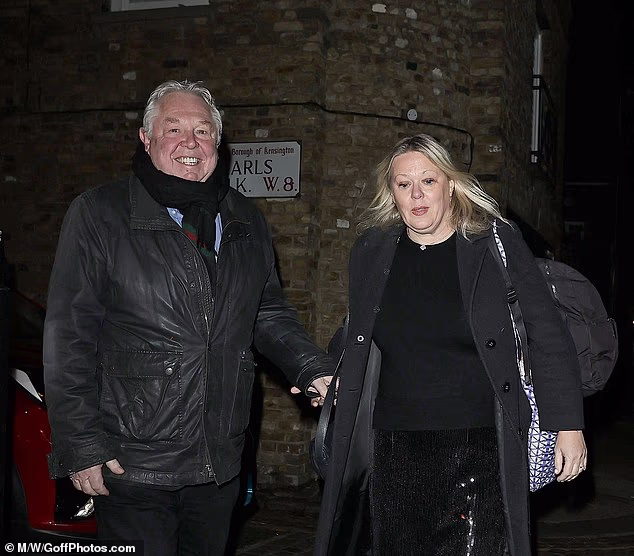 They were followed by LBC's Nick Ferrari and his wife Claire Goodwin, whom he married earlier this year