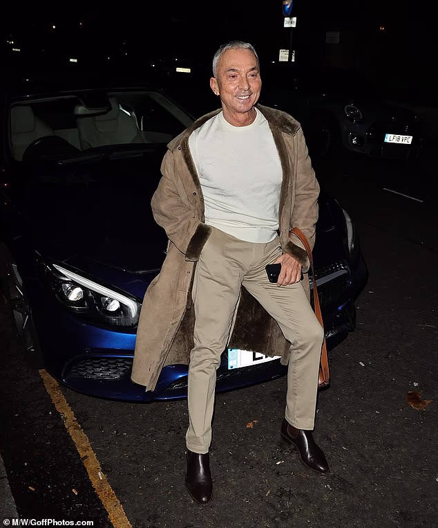 Bruno Tonioli looked very radiant as he opted for an all-beige ensemble