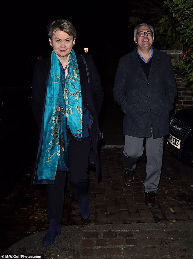Ed Balls and Yvette Cooper led famous couples  looking both in high spirits