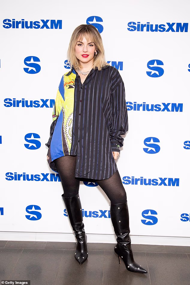 While her catchy pop tracks have proved a long-lasting hit with fans, some of the inappropriate lyrics about satisfying a woman and barhopping seem deeply unsuitable for a teenage girl to sing (pictured in 2024)