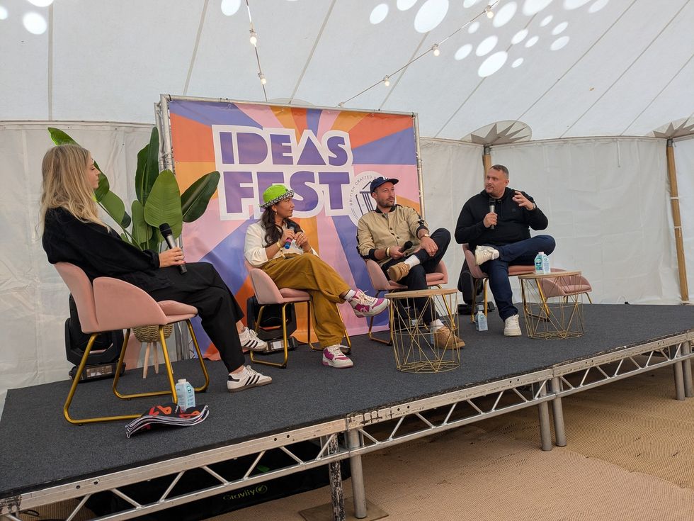 Adam Herbrett speaking at corporate event