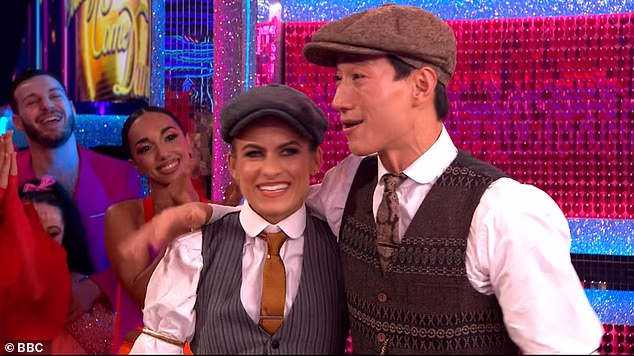 Before their win, Karen and Carlos' judges' choice - chosen by Motsi Mabuse - scored the first 40 of the night as the footballer was left stunned