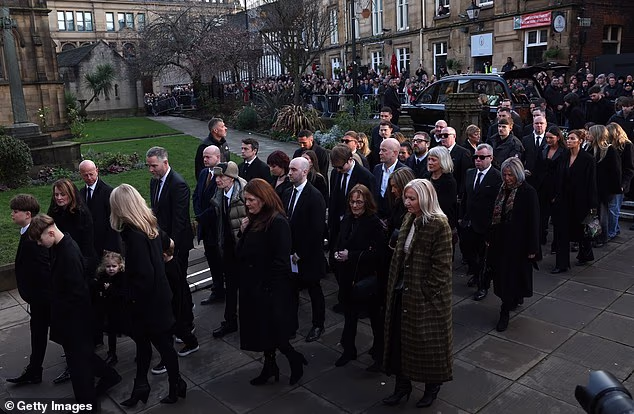 Many people lined the streets of Manchester ahead of the ceremony at the city's cathedral