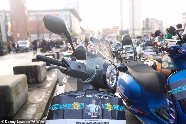 This scooter honoured both Mani and his wife Imelda who died of bowel cancer two years ago