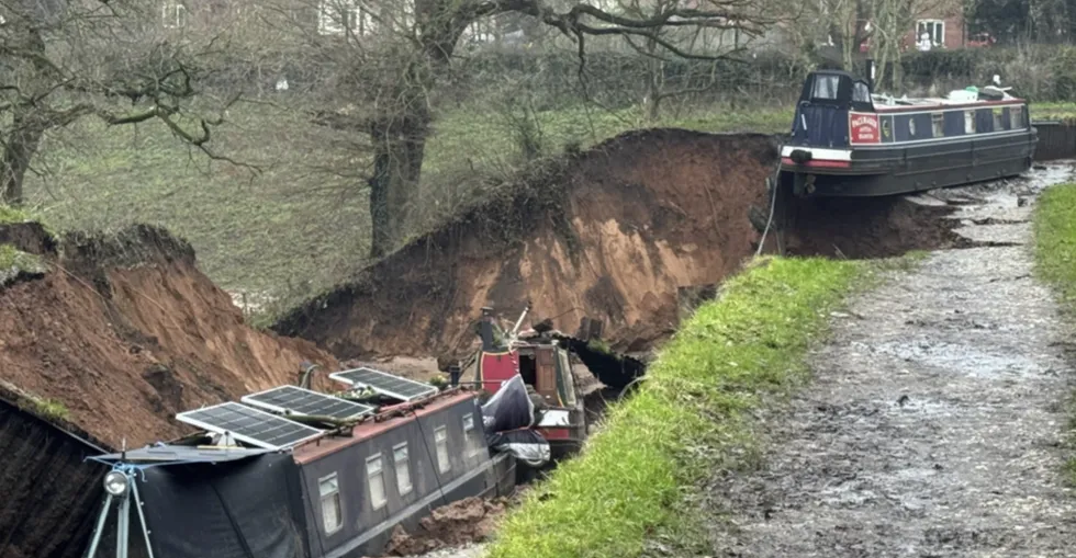 \u200bThe sinkhole opened in Whitchurch