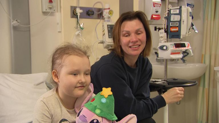 Lily with her mother Edita