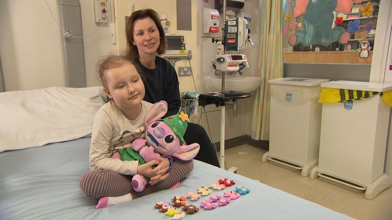 Lily says being in hospital for Christmas is 'stressful'