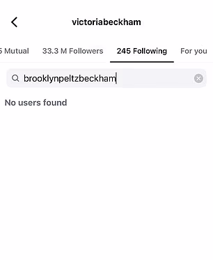 They no longer appear on follow lists