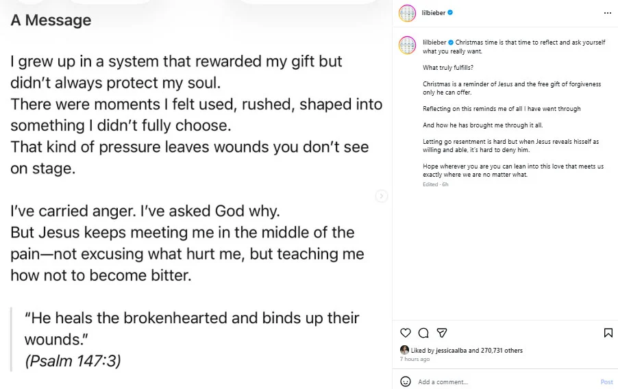 Justin Bieber admits industry didn’t always protect his soul